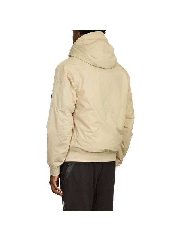 Pro-Tech Ribbed Hooded Jacket Beige - CP COMPANY - BALAAN 4