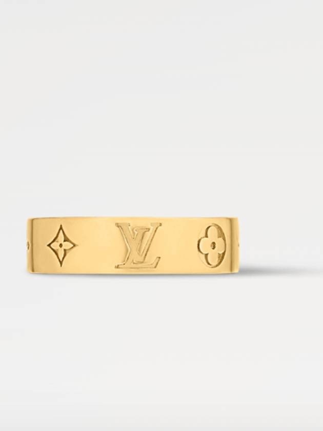 LV Mosaic Thin Ring Gold M1505M - LOUIS VUITTON - BALAAN 2