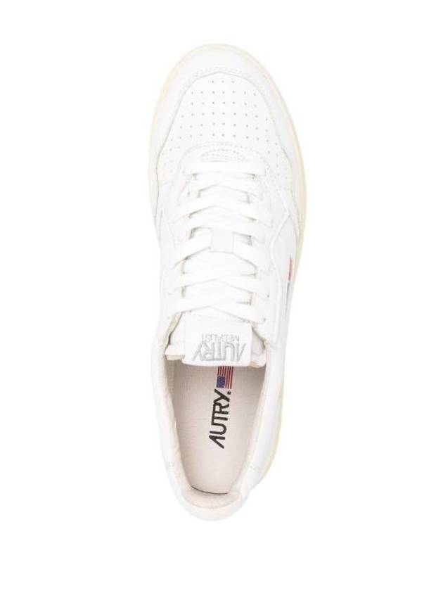 Medalist Goatskin Low Top Sneakers White - AUTRY - BALAAN 5