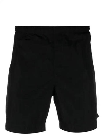 Eco-Chrome R Logo Patch Swim Shorts Black - CP COMPANY - BALAAN 1