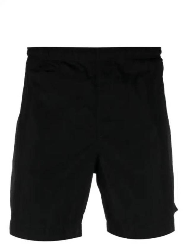 Eco-Chrome R Logo Patch Swim Shorts Black - CP COMPANY - BALAAN 1