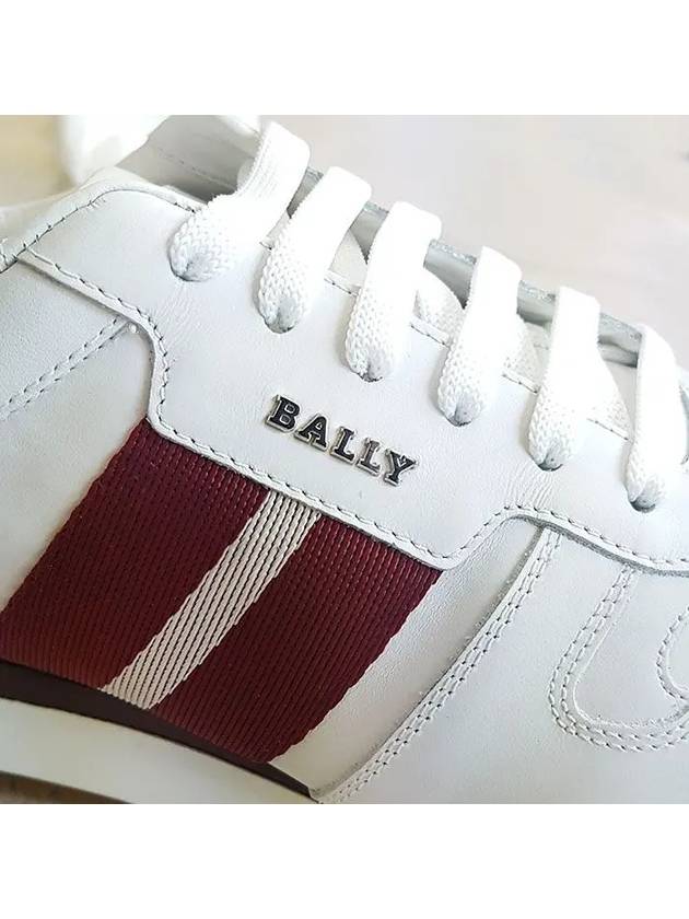 Astel Leather Low Top Sneakers White - BALLY - BALAAN 7