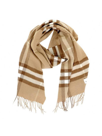 Classic Check Cashmere Scarf Mid Camel - BURBERRY - BALAAN 2