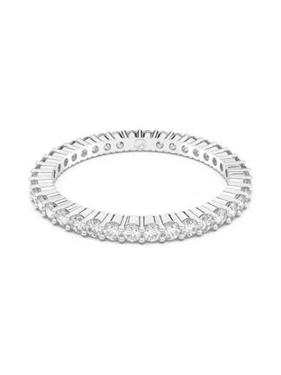 Vittore Round Cut Ring Silver White - SWAROVSKI - BALAAN 2