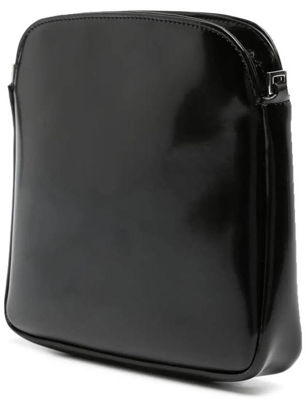 Brushed Calfskin Mini Cross Bag Black - SAINT LAURENT - BALAAN 6