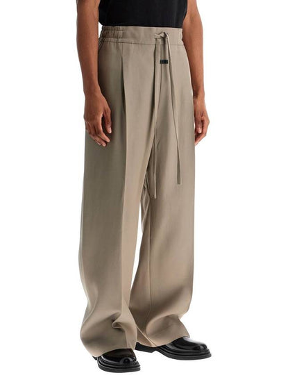 beige wide leg pants in virgin wool and viscose - FEAR OF GOD - BALAAN 2