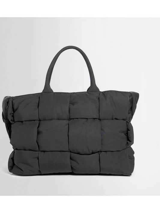 Acro Padded Large Tote Bag Black - BOTTEGA VENETA - BALAAN 2