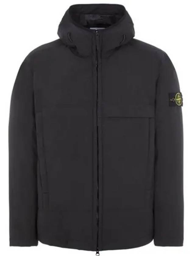 Men's Soft Shell Pure Insulation Technology Primaloft Hooded Jacket Black - STONE ISLAND - BALAAN 2