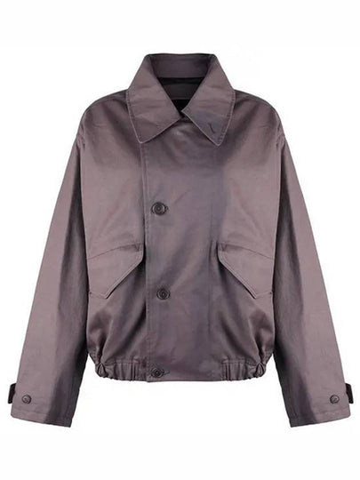 Water Repellent Coated Cotton Boxy Blouson Jacket Deep Mauve - LEMAIRE - BALAAN 2