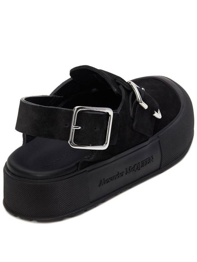 Mounted Slick Sandals Black - ALEXANDER MCQUEEN - BALAAN 3