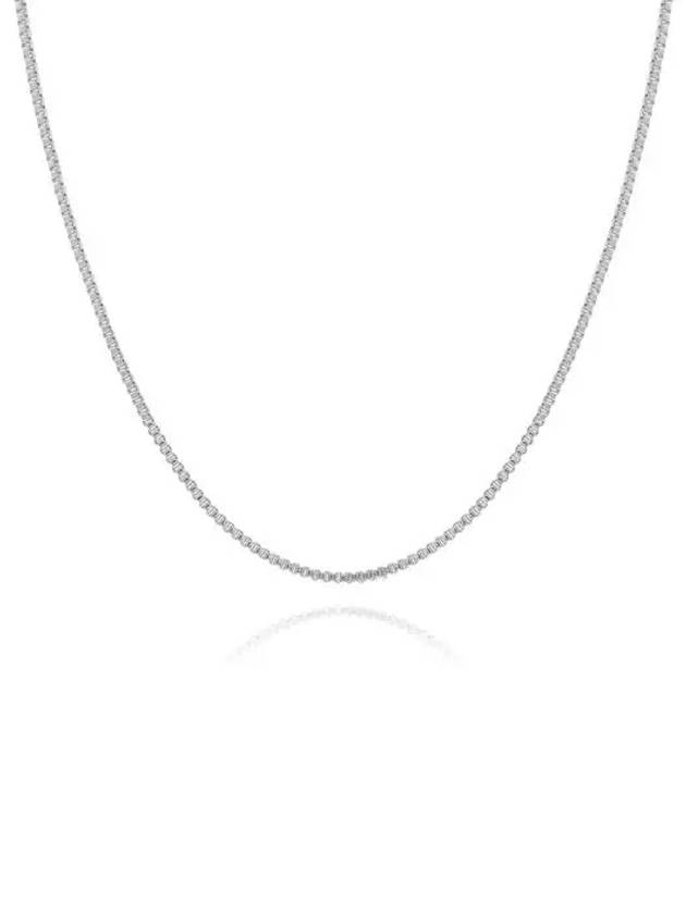 BOX CHAIN SILVER 40 women s necklace - CRYSTAL HAZE - BALAAN 2