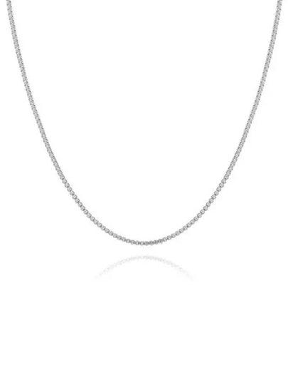 Box Chain 5CM Necklace Silver - CRYSTAL HAZE - BALAAN 2