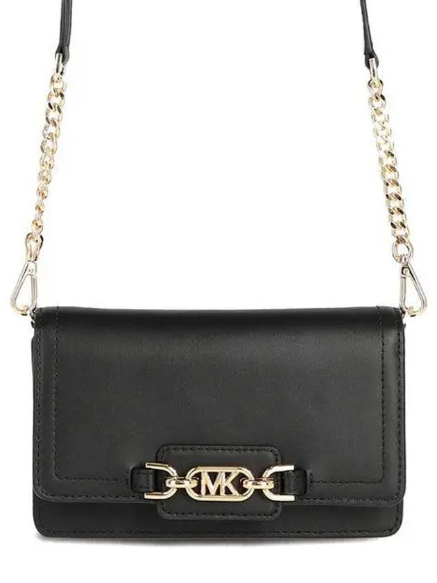 Heather Extra Small Leather Cross Bag Black - MICHAEL KORS - BALAAN 2