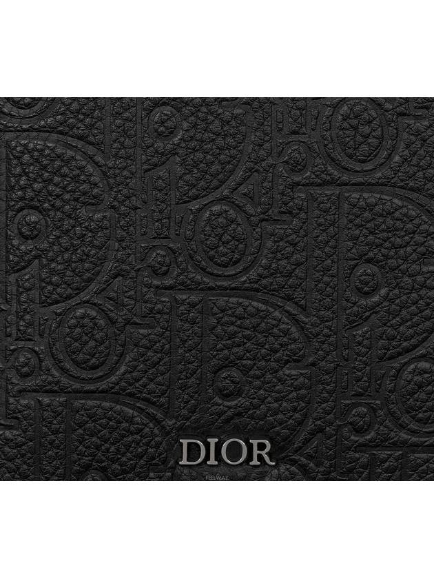 Passport Cover Black Dior Gravity Leather - DIOR - BALAAN 4