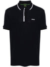 logo print pique polo shirt 50512742 - HUGO BOSS - BALAAN 1