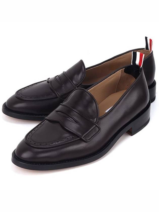 Men's Varsity Penny Loafers Black - THOM BROWNE - BALAAN 1