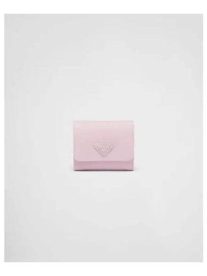 Saffiano Leather Half Wallet Pink - PRADA - BALAAN 2