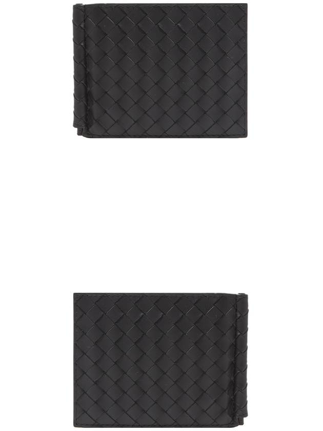 Intrecciato Money Clip Card Wallet Black - BOTTEGA VENETA - BALAAN 5