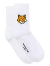 Fox Head Socks White - MAISON KITSUNE - BALAAN 1