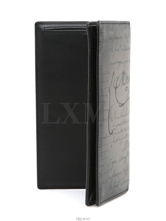 Classic Santal Scritto leather zipper long wallet - BERLUTI - BALAAN 4