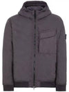 Wappen Patch Nylon Crinklips Hooded Jacket Charcoal - STONE ISLAND - BALAAN 2