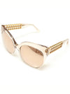 LF388 C14 Rose Gold Mirror Cat Eye Sunglasses - LINDA FARROW - BALAAN 1