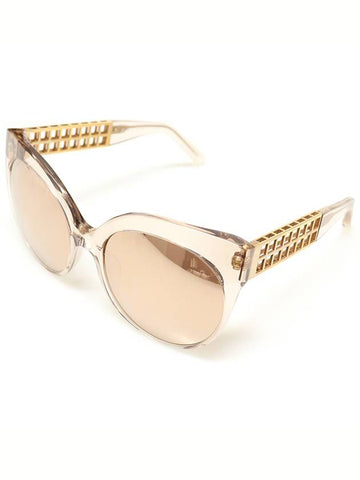 LF388 C14 Rose Gold Mirror Cat Eye Sunglasses - LINDA FARROW - BALAAN 1