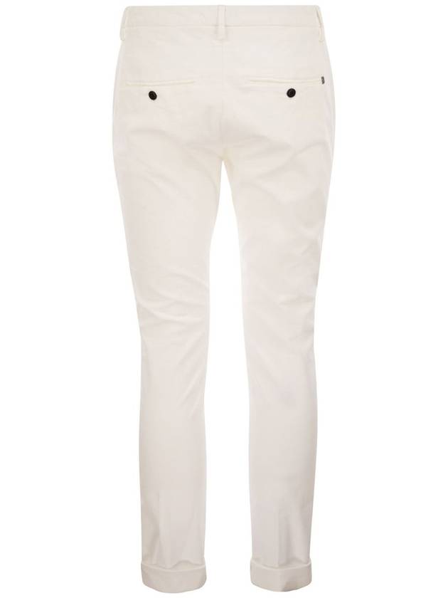 GAUBERT - Slim-fit gabardine trousers - DONDUP - BALAAN 2