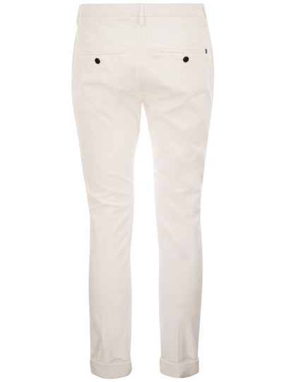 GAUBERT - Slim-fit gabardine trousers - DONDUP - BALAAN 2