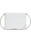 DG Logo Embossed Cross Bag White - DOLCE&GABBANA - BALAAN 1