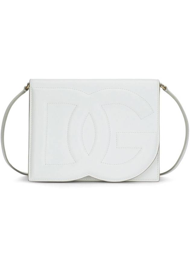 DG Logo Embossed Cross Bag White - DOLCE&GABBANA - BALAAN 1