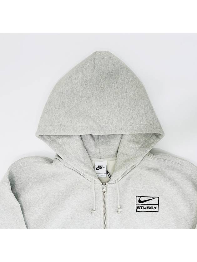 xNike fleece hooded zip up t shirt - STUSSY - BALAAN 3