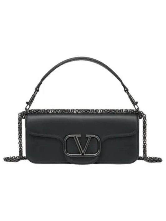 Rocco leather shoulder bag black - VALENTINO - BALAAN 1