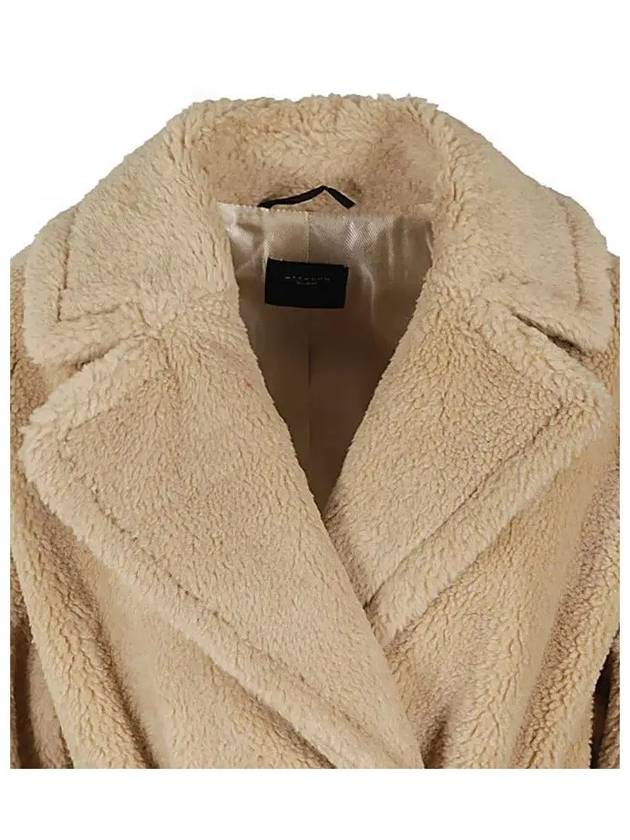 RAMINO Belted Fur Coat Beige 2415081071 005 - MAX MARA - BALAAN 4