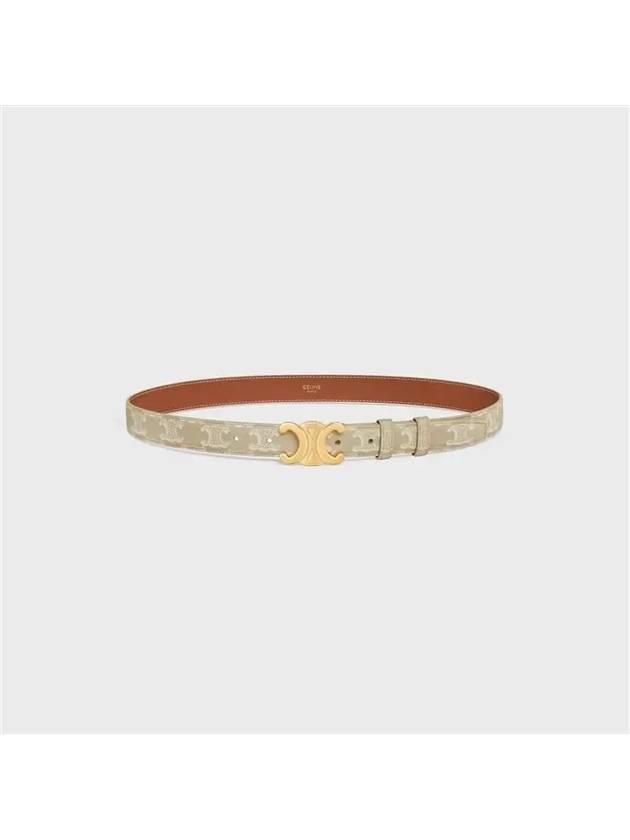 Medium Triomphe Canvas Belt Grege - CELINE - BALAAN 4