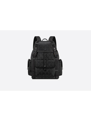 Hit The Road CD Diamond Canvas Backpack Black - DIOR - BALAAN 1