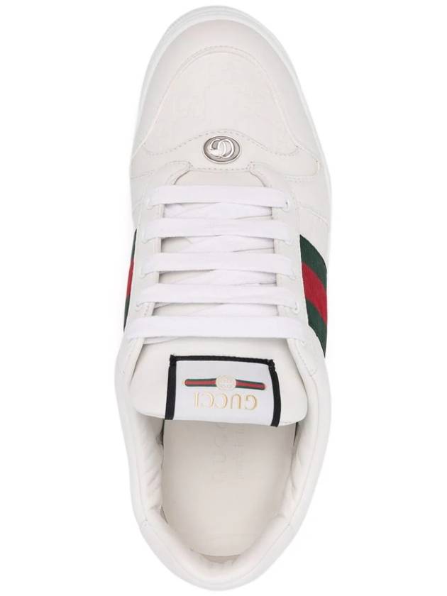 Screener Low Top Sneakers White - GUCCI - BALAAN 5