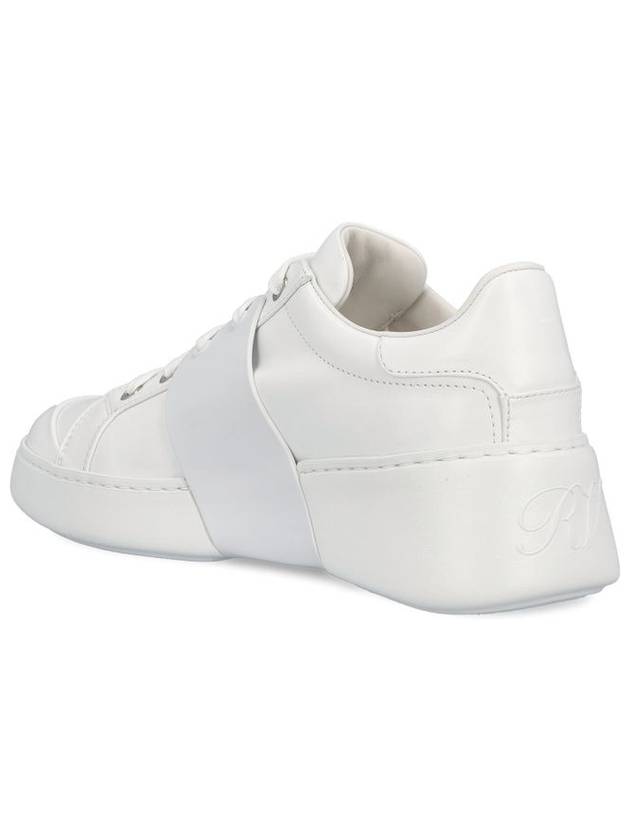 Viv' Skate Buckle Low Top Sneakers White - ROGER VIVIER - BALAAN 4