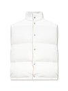 Button Padded Cotton Vest White - BOTTEGA VENETA - BALAAN 3