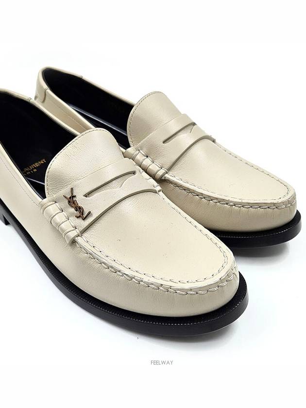 monogram penny loafers - SAINT LAURENT - BALAAN 3