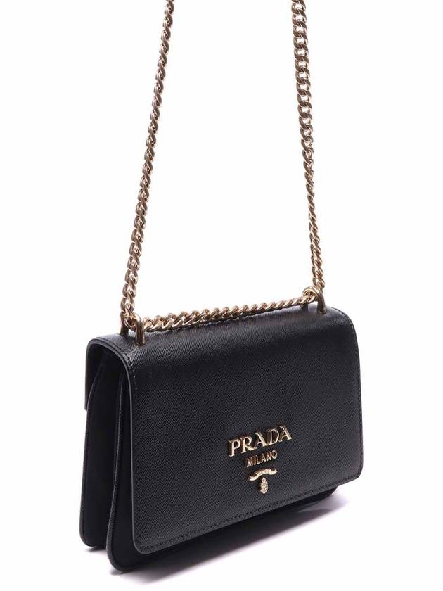 Soft Leather Crossbody Black - PRADA - BALAAN 4