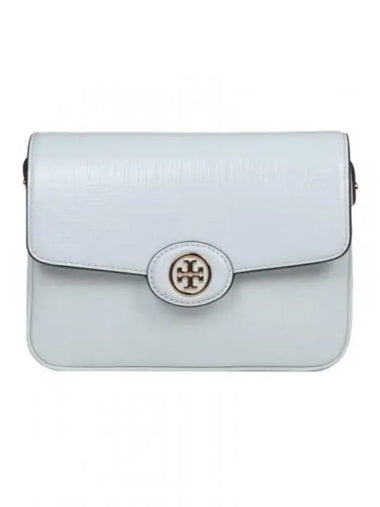 Robinson Spazzolato Convertible Shoulder Bag Blue - TORY BURCH - BALAAN 1