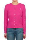 Kids Cable Cardigan 313543047058 PINK Adults can wear - POLO RALPH LAUREN - BALAAN 1