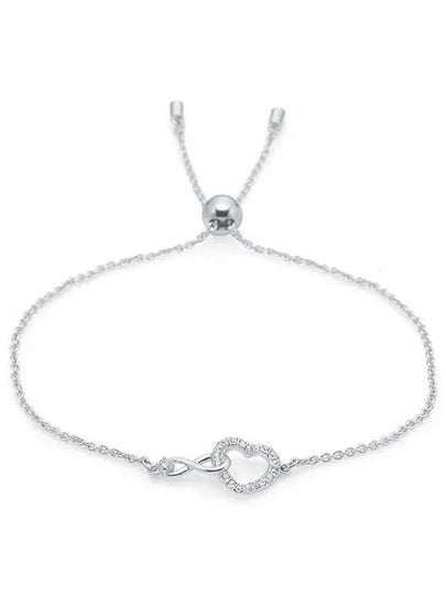 Hyperbola Infinity Heart Bracelet Silver - SWAROVSKI - BALAAN 2