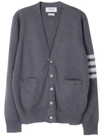 Diagonal Stripe Milanese Seersucker Point Cardigan Men - THOM BROWNE - BALAAN 1