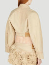 La Veste De Nimes Cropped Denim Jacket Beige - JACQUEMUS - BALAAN 5