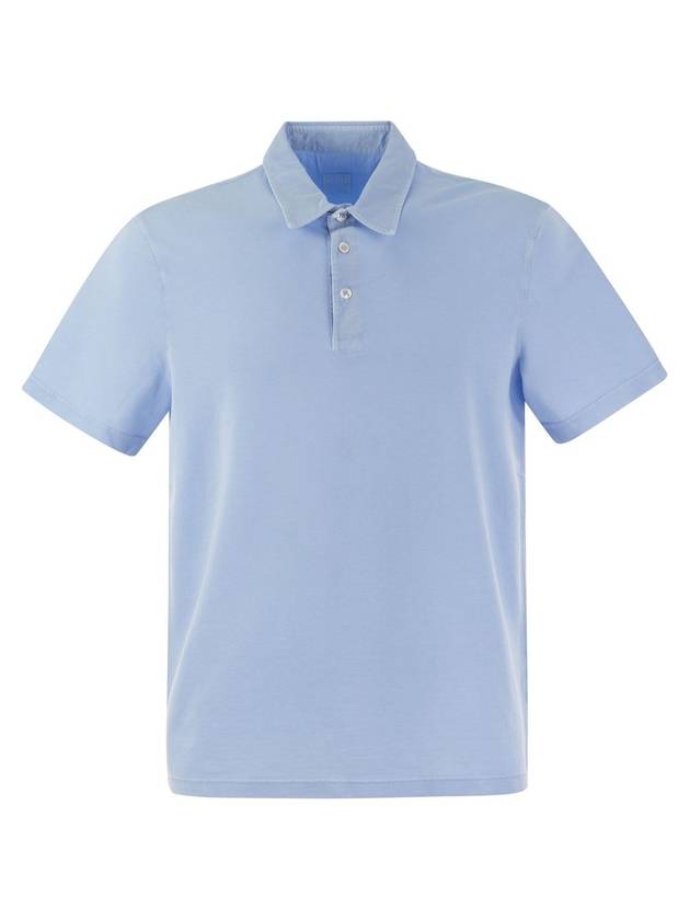 Men s Cotton Short Sleeve PK Shirt Light Blue - FEDELI - BALAAN 2