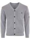 Lens Detail Cotton Cardigan Grey - CP COMPANY - BALAAN 3