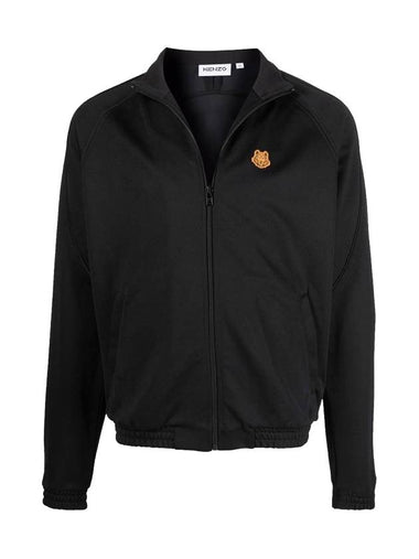 Tiger Patch Track Jacket Black - KENZO - BALAAN 1