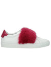 fur strap sneakers red - GIVENCHY - BALAAN 1